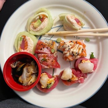 Kaze Sushi - I have pieces of the Sexy roll, Rose, Poppy and Tuna DLT. - Sushi Bars Near Me - Lancaster, California Kaze Sushi - I have pieces of the Sexy roll, Rose, Poppy and Tuna DLT. - Sushi Bars Near Me - Lancaster, California