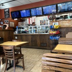Inside counter.