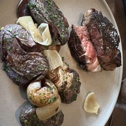 Ribeye onions and potatoes