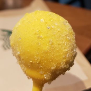 Starbucks - A delicious lemon cake pop! A fabulous treat to enjoy while getting some work done. - Coffee & Tea Near Me - McKinleyville, California