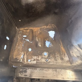 Jyb Mobile Welding - Battery tray before repair. - Metal Fabricators Near Me Jyb Mobile Welding - Battery tray before repair. - Metal Fabricators Near Me