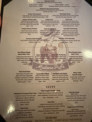 Menu photo 5 Madame Puffs and Thai Bistro Chicago, IL Menu photo 5 Madame Puffs and Thai Bistro Chicago, IL