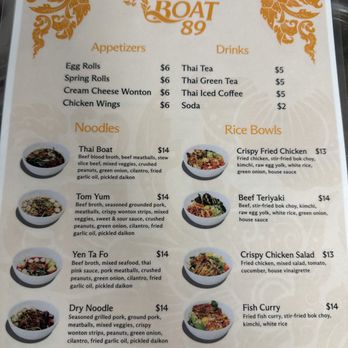 Thai Boat 89 - Update menu - Thai Near Me - Saint Paul, Minnesota Thai Boat 89 - Update menu - Thai Near Me - Saint Paul, Minnesota