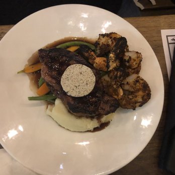 Brigantine - Steak with an added 3 blackened shrimp and herb butter - Seafood Near Me - Coronado, California