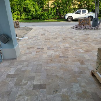 Simplex- Design & Build - a brick patio being built - Landscaping Near Me - Miami, Florida Simplex- Design & Build - a brick patio being built - Landscaping Near Me - Miami, Florida