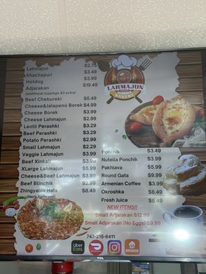 Menu photo 2 Lahmajun Bakery Glendale, CA