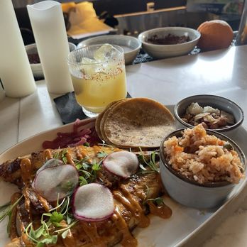 Buen Provecho - Branzino and Serrano pineapple margarita. - Mexican Near Me - Long Beach, California Buen Provecho - Branzino and Serrano pineapple margarita. - Mexican Near Me - Long Beach, California