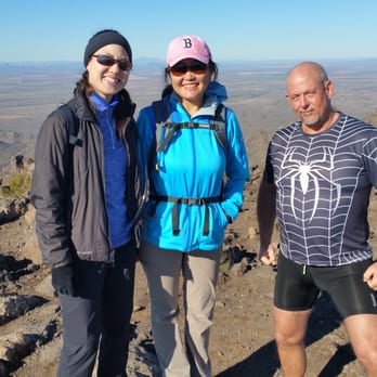 Picacho Peak State Park - Tzarina, Yuko and I at the top of Pikachu Peak! - Parks Near Me