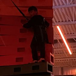 Urban Air Trampoline and Adventure Park - Climbing a tower