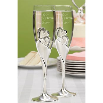 etcTrade - Bridal Reception or Wedding Party Set of Swarovsky Crystal Champagne Flutes - Bridal Near Me - Rancho Santa Margarita, California etcTrade - Bridal Reception or Wedding Party Set of Swarovsky Crystal Champagne Flutes - Bridal Near Me - Rancho Santa Margarita, California