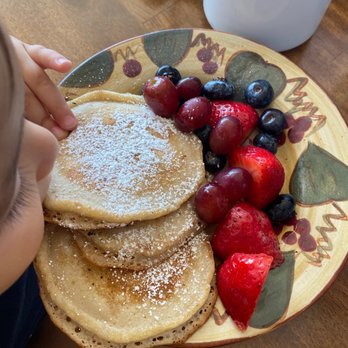 Main Kitchen Cafe - Kid's Silver Dollar Pancake Stack - New American Near Me - Granada Hills, California