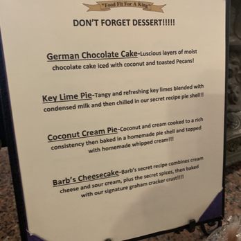Jake's Joint - Dessert menu - New American Near Me - Ardmore, Oklahoma