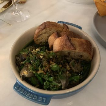 Jolie Restaurant - Snails with butter, garlic, capers and broccolini -- delicious but could have used some more bread - French Near Me - Raleigh, North Carolina Jolie Restaurant - Snails with butter, garlic, capers and broccolini -- delicious but could have used some more bread - French Near Me - Raleigh, North Carolina
