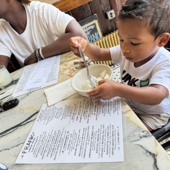 Frank - My son eating ice cream at the bar - Italian Near Me - New York, New York