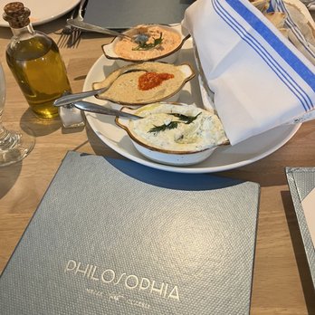 Philosophia - Hummus Trio of Spreads - Greek Near Me - Mount Pleasant, South Carolina