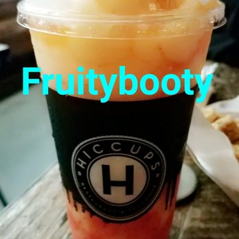 Hiccups Veo Cafe - Peach, mango, and strawberry...need I say more? - Asian Fusion Near Me - Carson, California