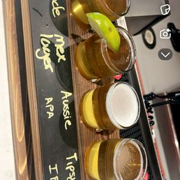 Did I mention the food selection is also unique to this lounge and my Hot Dog and sampler beers were so good