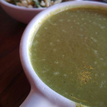 The Pickled Peach - Soup of the day (broccoli lemon parmesan) and orzo salad - New American Near Me - Davidson, North Carolina