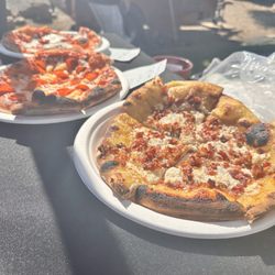 Soleil Wood Fired Pizza - Perfect and fresh out of Ron's oven!