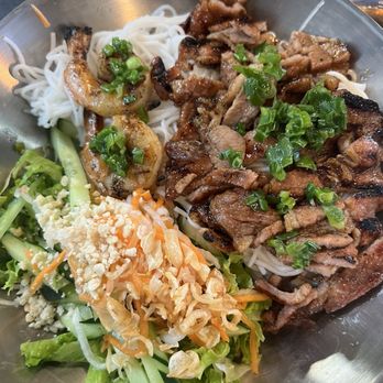 Pho Kitchen - Bbq pork with shrimp vermacelli. Good size - Desserts Near Me - San Jose, California