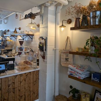 The Yellow Table Café - Merch shelves and front counter - Cafes Near Me - Nashville, Tennessee