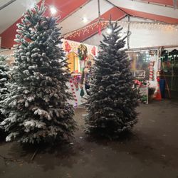 Santa’s Winter Forest - Lighly Flocked Noble Fir