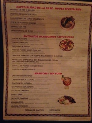 Menu photo 2 La Morena Oaxaqueña Restaurant Los Angeles, CA