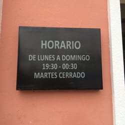 Pizzería Di Marco - Horario