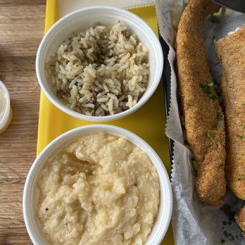 Surf's Up - Mount Prospect - Dirty rice and cheese grits! - Seafood Near Me - Mount Prospect, Illinois Surf's Up - Mount Prospect - Dirty rice and cheese grits! - Seafood Near Me - Mount Prospect, Illinois