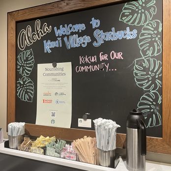 Starbucks - Lwelcome to Kaua'i Village Starbucks - Coffee & Tea Near Me - Kapaʻa, Hawaii