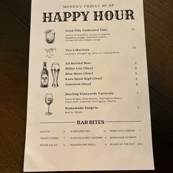 Olde Silver Tavern - Happy Hour Menu - Cocktail Bars Near Me - Englishtown, New Jersey