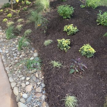 Grantlanta Lawn - Sloped front yard with a beautiful makeover. - Landscape Architects or Designers Near Me