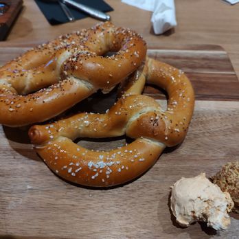 Tangled Roots Craft Beer & Kitchen - Bavarian pretzel appetizer. - Breweries Near Me - South Barrington, Illinois Tangled Roots Craft Beer & Kitchen - Bavarian pretzel appetizer. - Breweries Near Me - South Barrington, Illinois