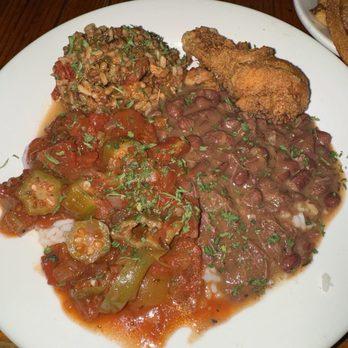 Coop's Place - Coop's Taste Plate $19.95 Cajun Fried Chicken, Shrimp Creole, Red beans & Rice, Rabbit & Sausage Jambalaya - Cajun/Creole Near Me - New Orleans, Louisiana Coop's Place - Coop's Taste Plate $19.95 Cajun Fried Chicken, Shrimp Creole, Red beans & Rice, Rabbit & Sausage Jambalaya - Cajun/Creole Near Me - New Orleans, Louisiana