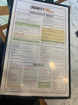 Menu photo 5 Cafe Landwer Boston, MA