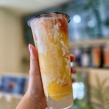 TP TEA - Fresh Mango Pomela Sago 楊枝甘露. Inspired by classic Cantonese treat with 200g+ of real mango in each cup - Bubble Tea Near Me - Las Vegas, Nevada TP TEA - Fresh Mango Pomela Sago 楊枝甘露. Inspired by classic Cantonese treat with 200g+ of real mango in each cup - Bubble Tea Near Me - Las Vegas, Nevada