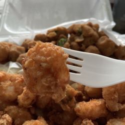 20pc fried shrimp with okra, small shrimp but good
