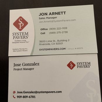 System Pavers - Business cards - Masonry/Concrete Near Me - Orange, California System Pavers - Business cards - Masonry/Concrete Near Me - Orange, California