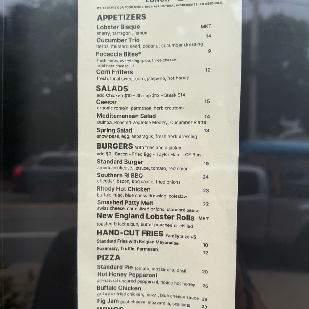 Standards Jamestown - Menú - American Near Me - Jamestown, Rhode Island Standards Jamestown - Menú - American Near Me - Jamestown, Rhode Island