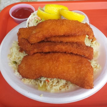 Catch 21 - Fish & Chips Plate ($7.00), fries substituted with rice. Really tasty, and a *steal* at that price. Get it, if unsure of what to order. - Seafood Near Me - Los Angeles, California Catch 21 - Fish & Chips Plate ($7.00), fries substituted with rice. Really tasty, and a *steal* at that price. Get it, if unsure of what to order. - Seafood Near Me - Los Angeles, California