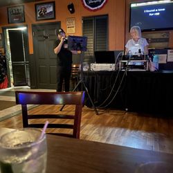 Shank's Town Tavern - Karaoke Stage & a peek of my Gin & Tonic