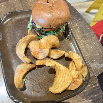 Flying Fish Taphouse - Bison burger and fries - Seafood Near Me - Jacksonville, Florida Flying Fish Taphouse - Bison burger and fries - Seafood Near Me - Jacksonville, Florida