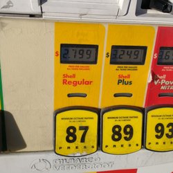 Shell - Gas prices on Jan 8, 2023