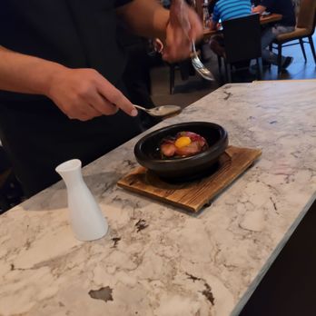 Morimoto - Ishi Yaki Buri bop preparation - Japanese Near Me - Las Vegas, Nevada