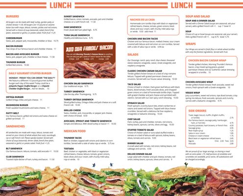 Menu photo 8 Morning Thunder Cafe Chico, CA Menu photo 8 Morning Thunder Cafe Chico, CA