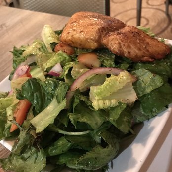 The Diplomat Junior - Salmon Garden Salad - Mediterranean Near Me - Glendora, California The Diplomat Junior - Salmon Garden Salad - Mediterranean Near Me - Glendora, California