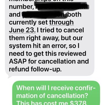 Ninja Kidz Action Park - How they respond to requesting a cancellation - Indoor Playcenter Near Me - Lewisville, Texas