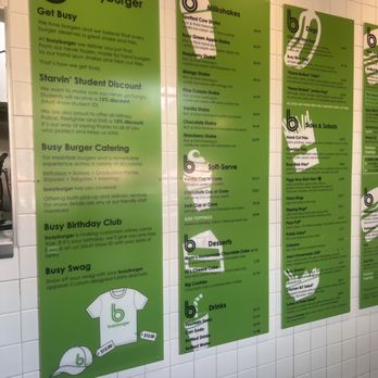 Busy Burger - Menus - Burgers Near Me - Chicago, Illinois