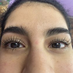 Optimal Eyebrow Threading - Natural eyelashes lifting. After results...it last about 6-8 weeks