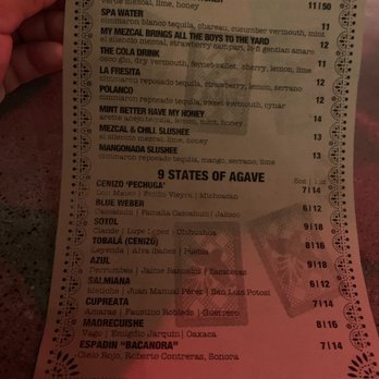 NIDO's BackYard - Drank menu - Mexican Near Me - Oakland, California